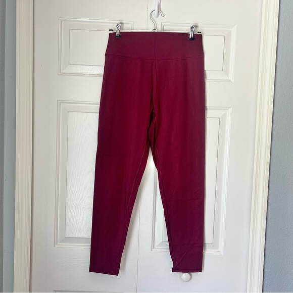 Kamo Fitness XL Dark Red Maroon Burgundy High Rise Leggings - Picture 3 of 9